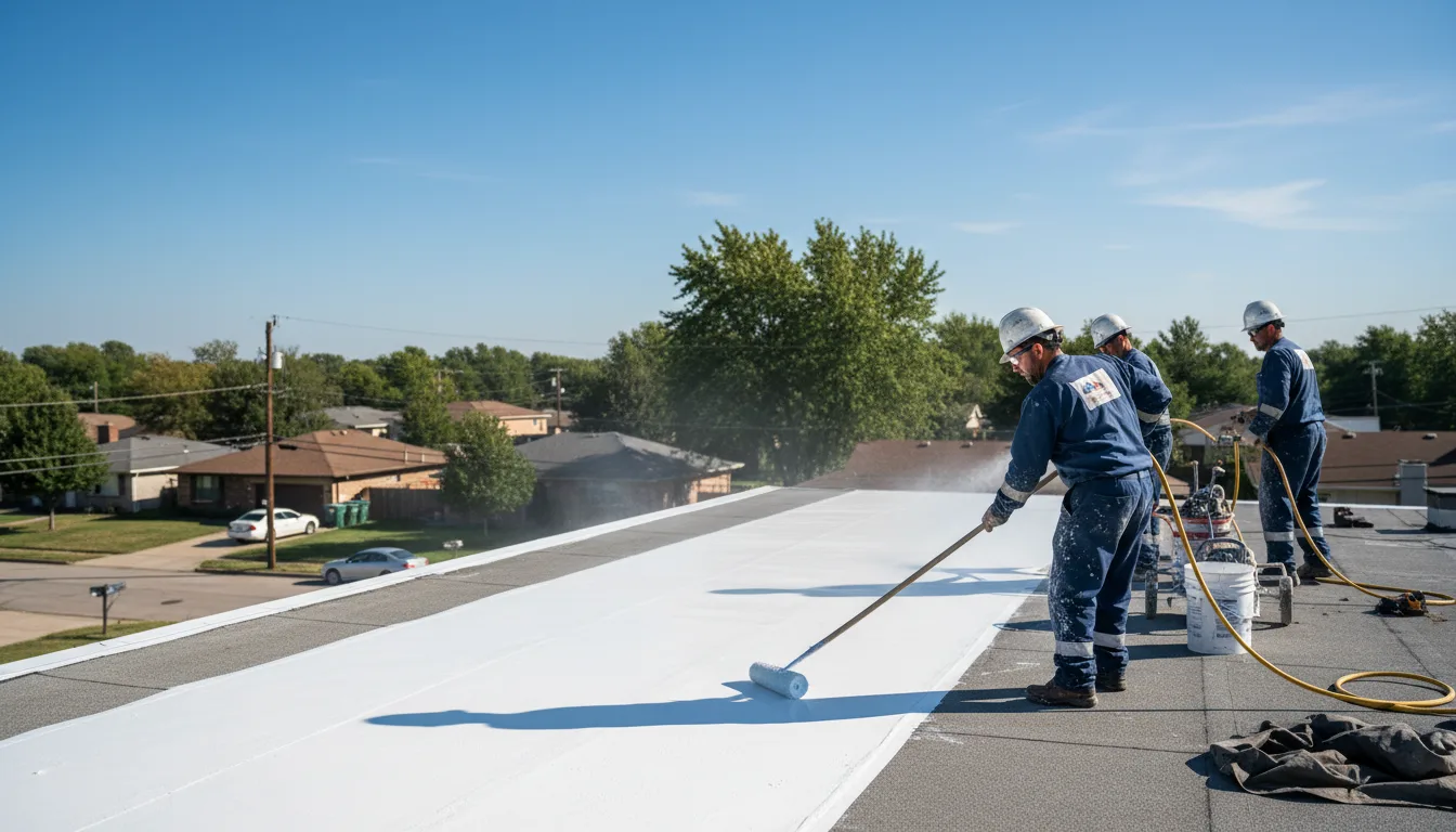 Commercial roof coating in Evans, GA near me